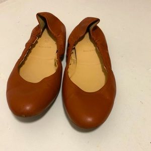 J. Crew Leather Made in Italy Flats with a Round Toe circa 2015